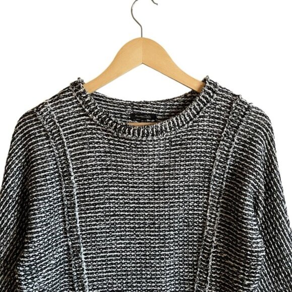 Massimo Dutti Shift Dress Medium Black & White Tweed - Picture 3 of 15